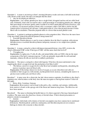 Hemo Function Questions 5
