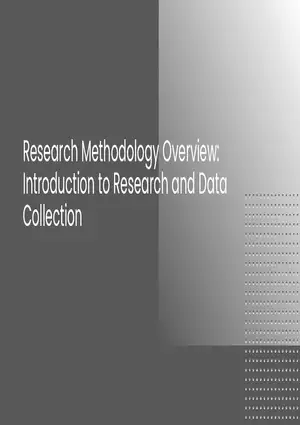 Research Methodology Overview