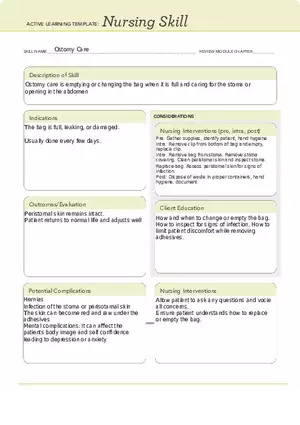 Active Learning Templates - Ostomy Care