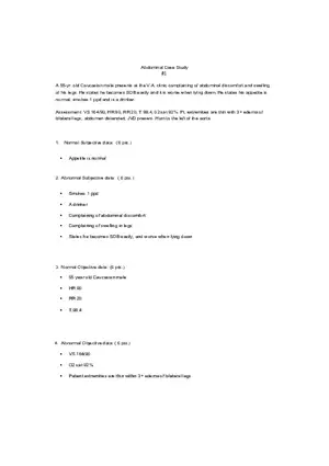 Abdominal Case Study 1