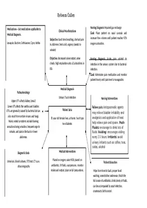 Cullen Concept Map - Regarding Infections