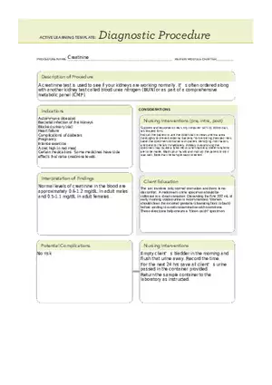 Creatinine - ATI Template