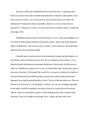 Medication Error Discussion