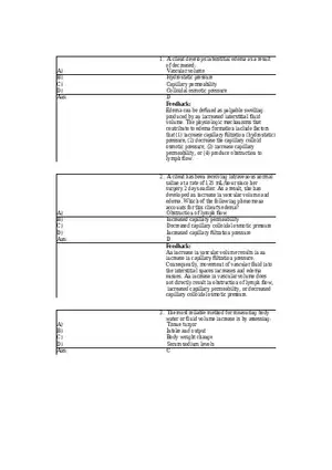 Pathology and Therapeutics Questions and Answers