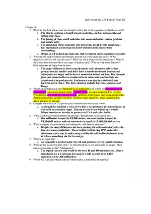 Study Guide for Cell Biology Final Part 9