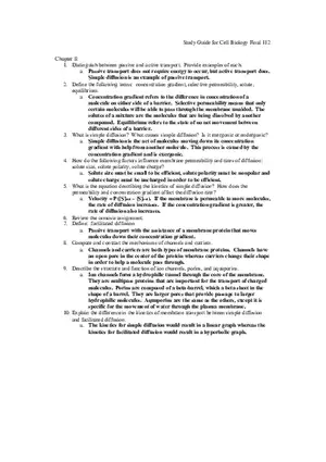 Study Guide for Cell Biology Final Part 10