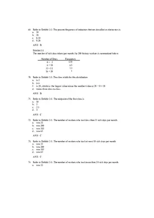 Descriptive Statistics - Tabular and Graphical Displays Chapter 2 Answers 2