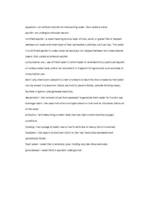 Aqueduct Unit 3 Key Terms