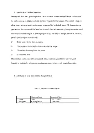 Project One Summary Report (Data Science)