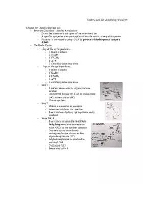 Study Guide for Cell Biology Final Part 4