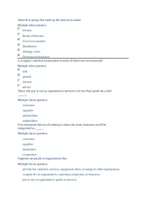 Functions and Activities of Management Review Answer Key Part 4