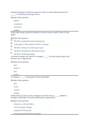 Functions and Activities of Management Review Answer Key Part 5