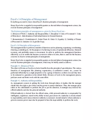 Fayol’s 14 Principles of Management Part 1
