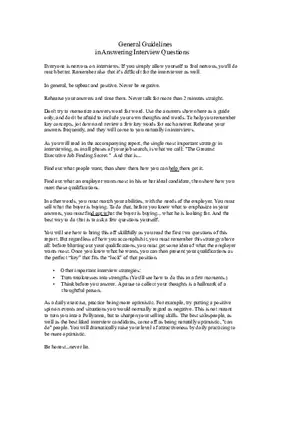 64 Toughest Interview Questions Part 1