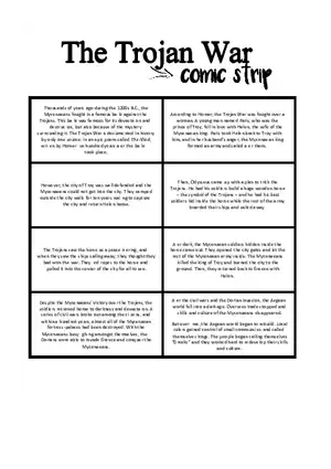 The Trojan War Comic Strip