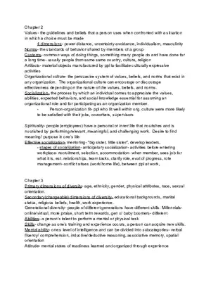 Values Lecture Notes