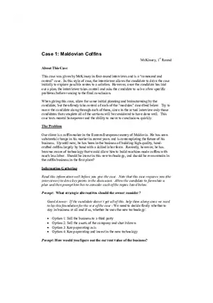 What Interviewers Want 3 Cases
