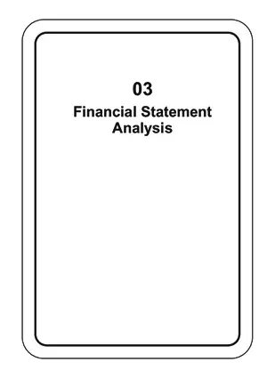 03 - Financial Statement Analysis