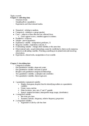 Elementary Statistics - Collecting Data Study Guide
