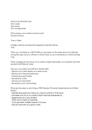 Financial Wellness Unit