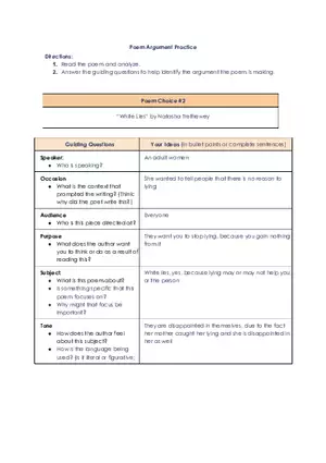 White Lies Poem Analysis Lipsit