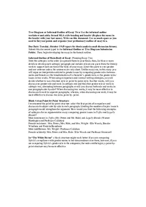 Essay Two Tree Diagram Informal Outline