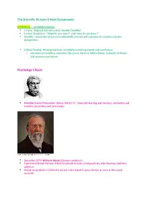 The Scientific Attitude 3 Main Components