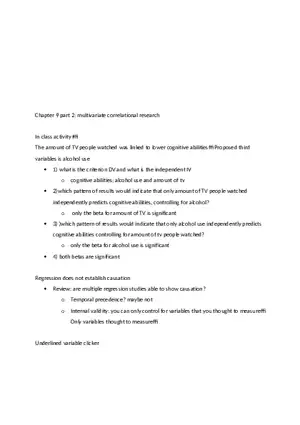 Multivariate Correlational Research