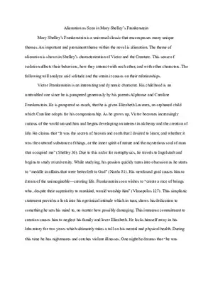 Frankenstein Research Paper