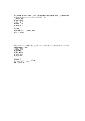 Corporate Finance Discounted Cash Flow Valuation Answer Key 4