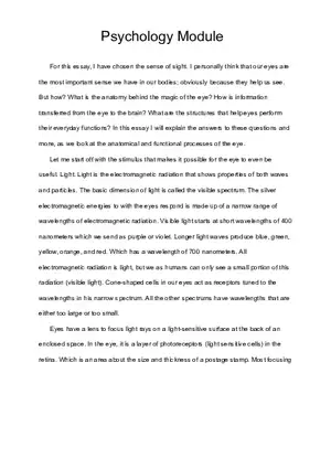 Psycology Module