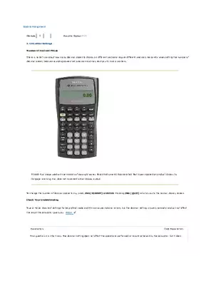 Decimal Places - Calculator Settings