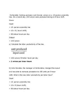 Operation Management - Assignment