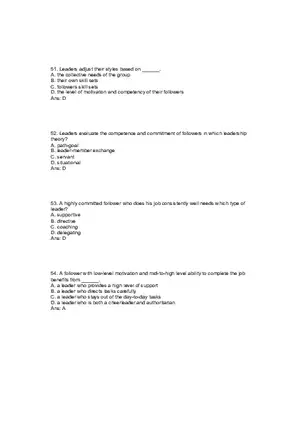 Situational Approach Answer Key 2