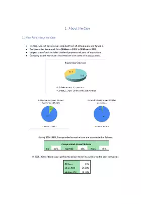 Case Study - Financial Overview and Strategic Activities (2004–2006)