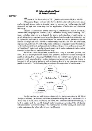 Math in the Modern World (Sequences)