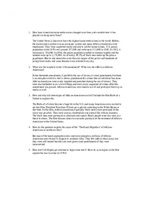 Civil Rights and the Rise of Crime in the 1970s - Sociological Perspectives