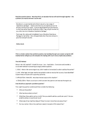 Brandon's is a Supermarket Problem Question with Worked Example