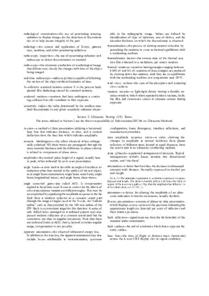 Standard Terminology for Nondestructive Examinations Part 4