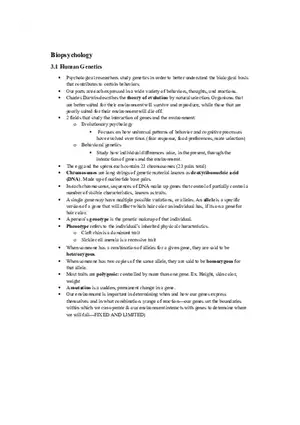 Chapter 3 Biopsychology