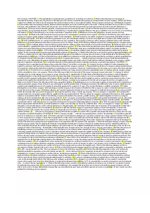 Strategic Management Test Cheat Sheet 3