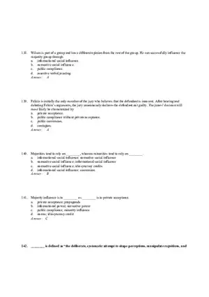 Influencing Behavior Answer Key 4