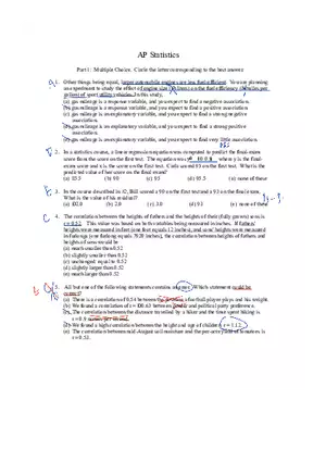 Elementary Statistics for Applications Test 3 Answer Key