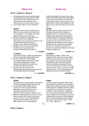 A Midsummer Night's Dream No Fear Shakespeare Part 3