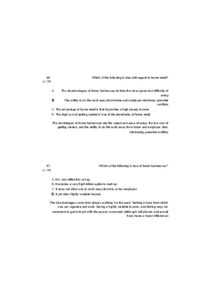 Small Business Its Opportunities and Rewards (Answer Key) Part 12