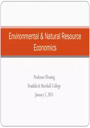 Environmental & Natural Resource