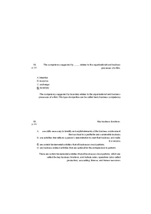 Small Business Its Opportunities and Rewards (Answer Key) Part 6