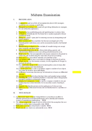Midterm Examination Of The Statistics For Engineers