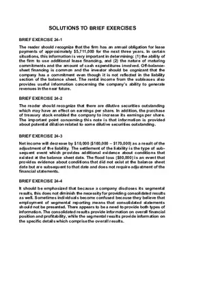 Chapter 24 Full Disclosure in Financial Reporting Part 2