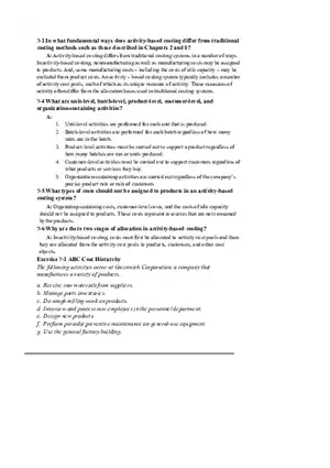 Activity-Based Costing vs. Traditional Costing